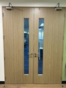 Veneer Door_Double Leaf w/ Vision Panel w/ Jamb