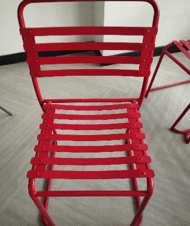 Red Metal Pantry Chair