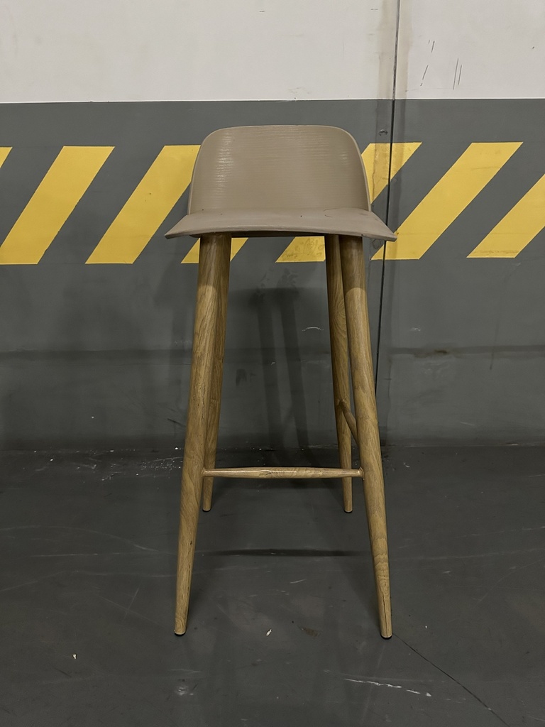 BAR STOOL - LIGHT BROWN