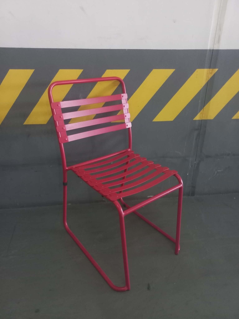 PANTRY CHAIR - RED (METAL)