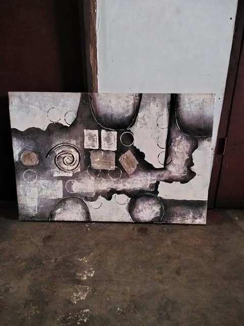 ABSTRACT PAINTING 89 X 59 CM