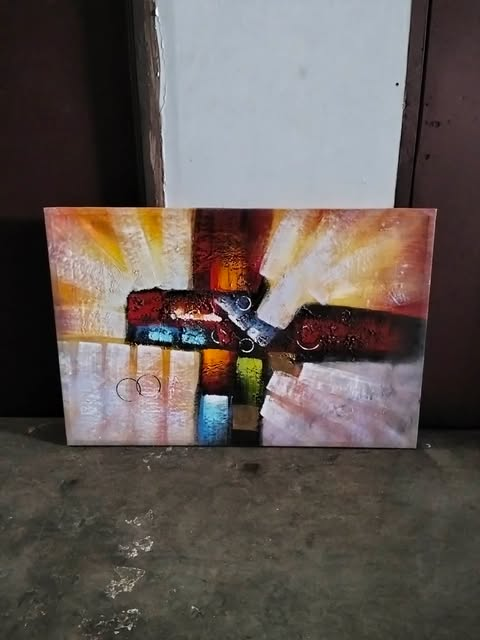 ABSTRACT PAINTING 92 X 61 CM