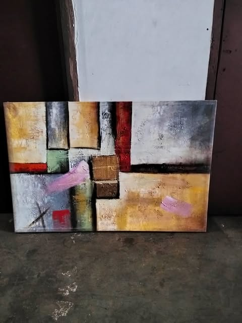 ABSTRACT PAINTING 90 X 60.5 CM