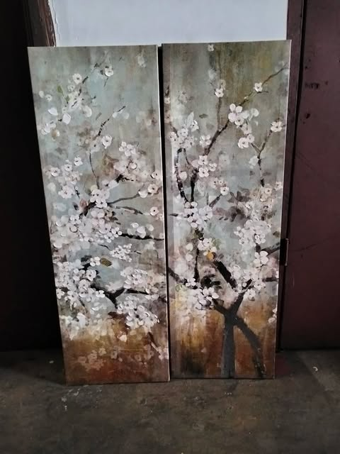 ABSTRACT PAINTING 89.5 X 30 CM