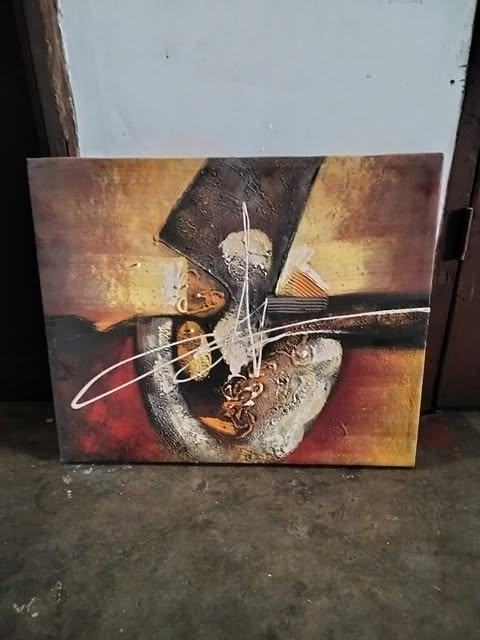 ABSTRACT PAINTING 58.5 X 48.5 CM
