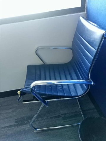 SLED LEATHERETTE - NAVY BLUE
