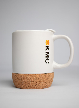 KMC Branded Cork Mugs - White
