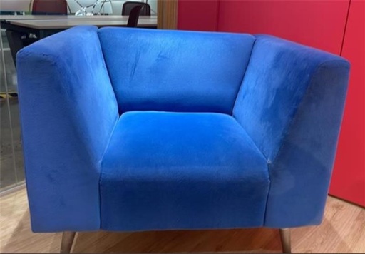 1 SEATER SOFA BLUE