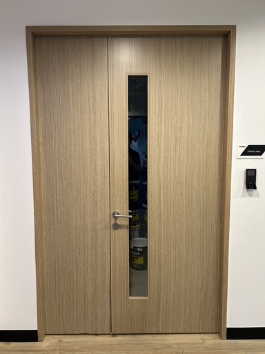 D4_Veneer Door_1 1/2 Leaf w/ Vision Panel w/ Jamb