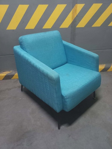 1 SEATER SOFA - LIGHT BLUE