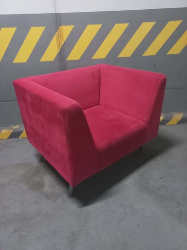 1 SEATER SOFA - RED