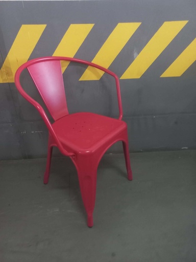 PANTRY CHAIR - RED (METAL)