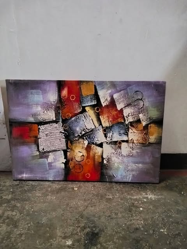ABSTRACT PAINTING 90.5 X 61 CM