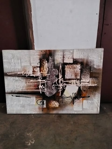 ABSTRACT PAINTING 89 X 61 CM