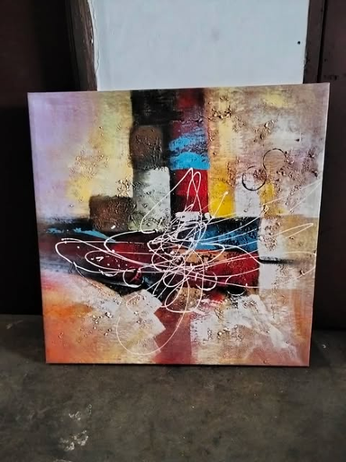ABSTRACT PAINTING 78.5 X 70 CM