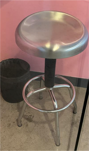 PHONEBOOTH STOOL - METAL